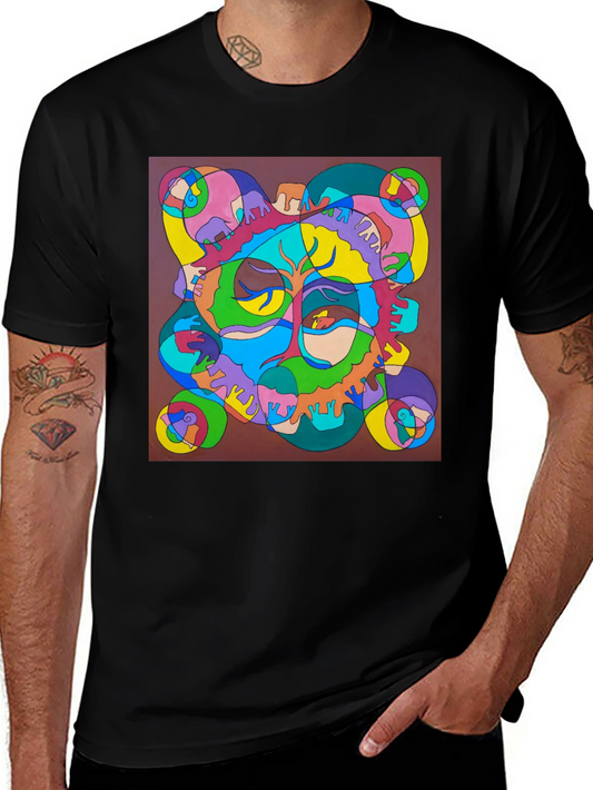 Abstract Art Graphic Tee - Unique Design