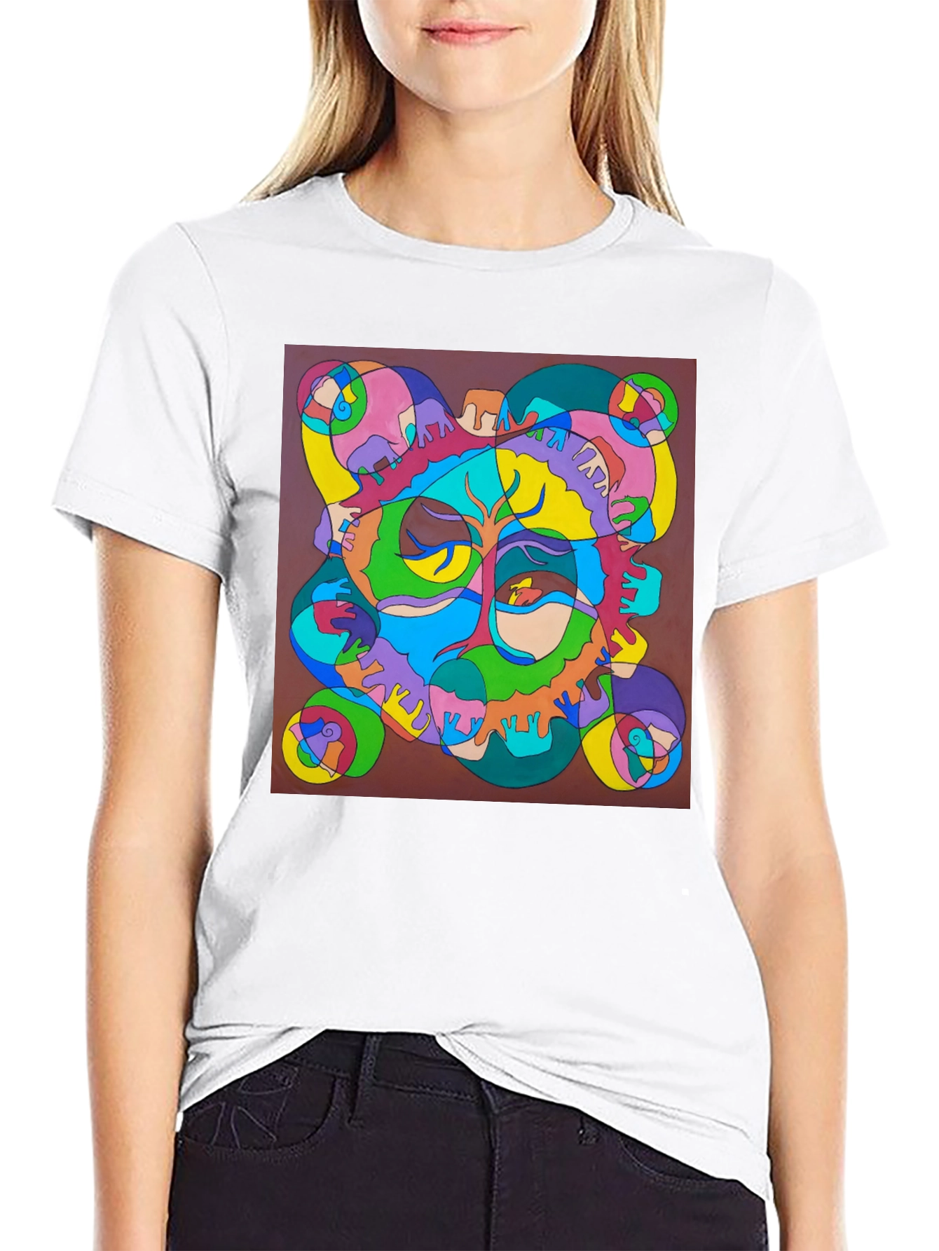 Abstract Art Graphic Tee - Unique Design