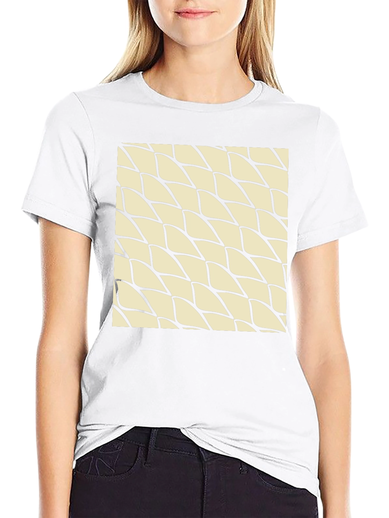 Abstract Pattern Black T-Shirt