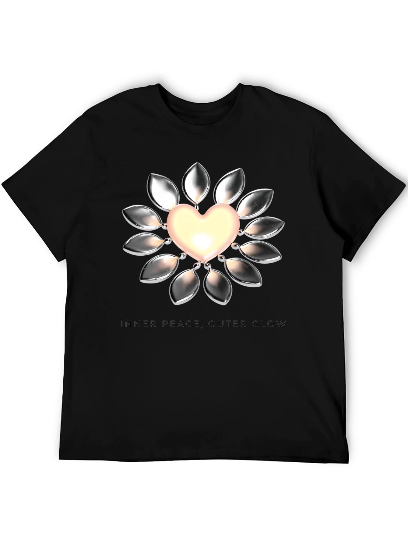Heart Glow Graphic Tee - Inner Peace Outer Glow