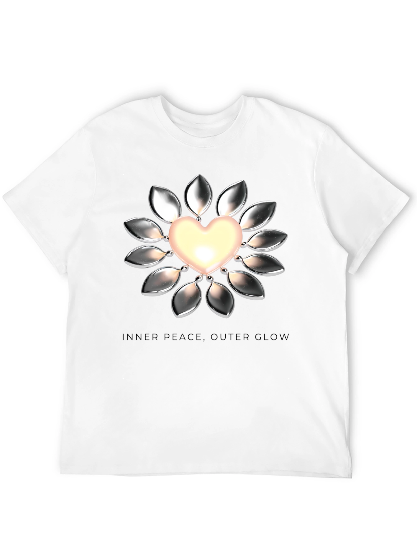 Heart Glow Graphic Tee - Inner Peace Outer Glow