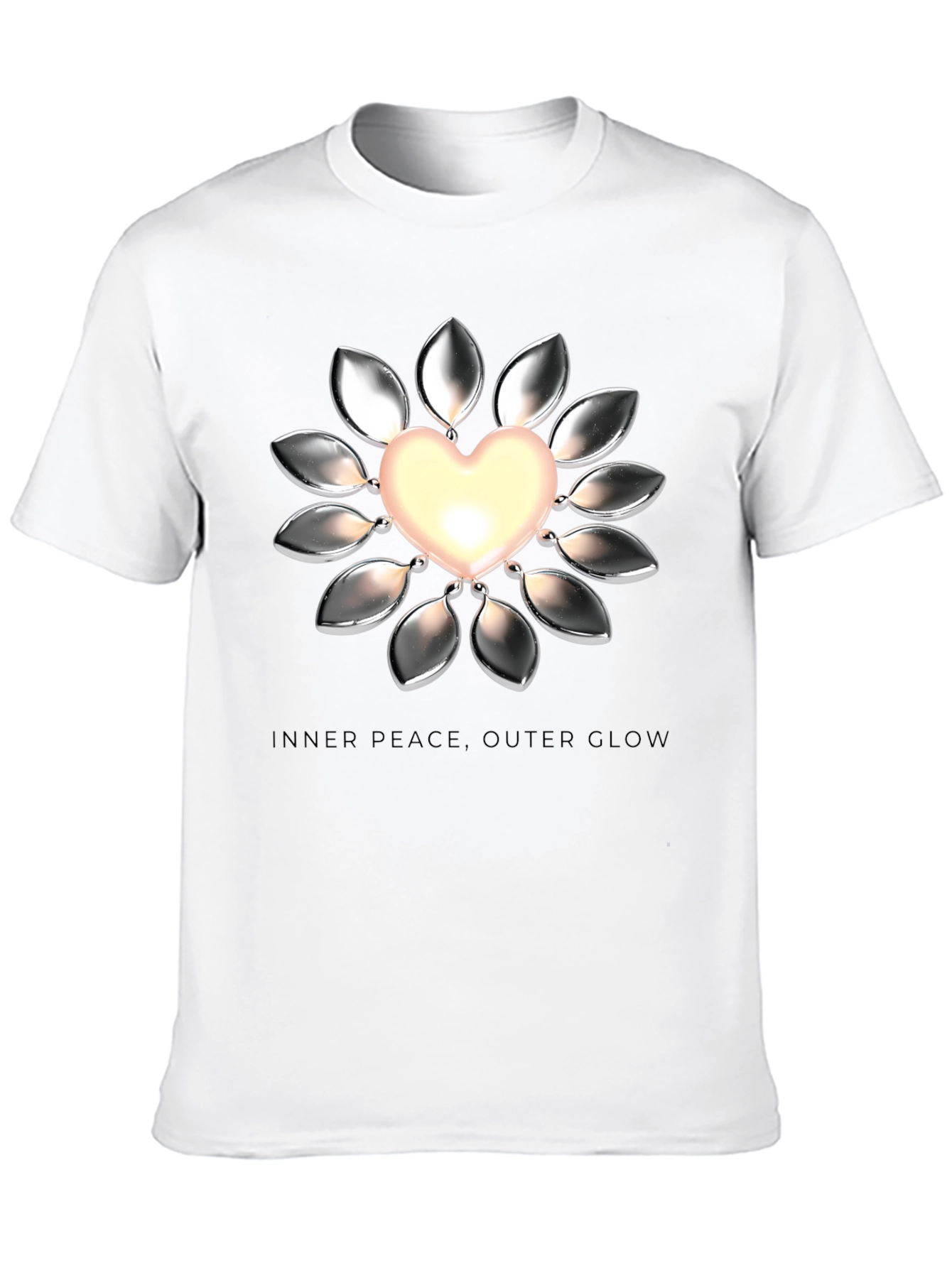 Heart Glow Graphic Tee - Inner Peace Outer Glow
