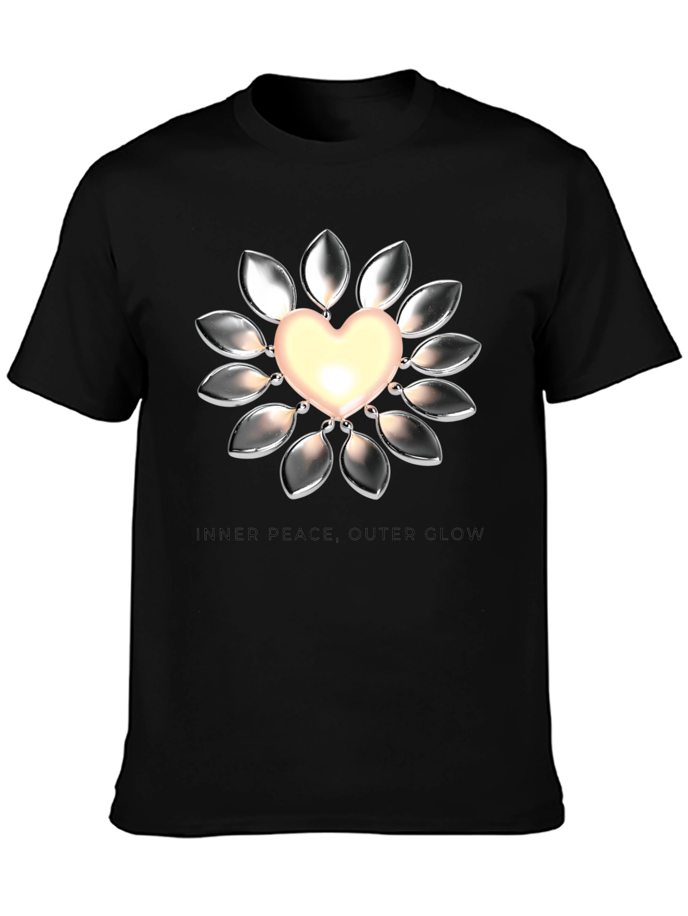 Heart Glow Graphic Tee - Inner Peace Outer Glow