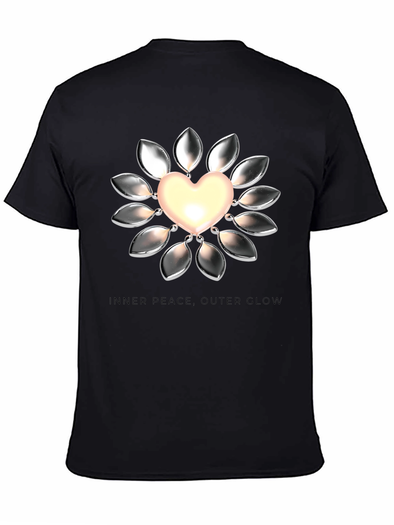 Heart Glow Graphic Tee - Inner Peace Outer Glow
