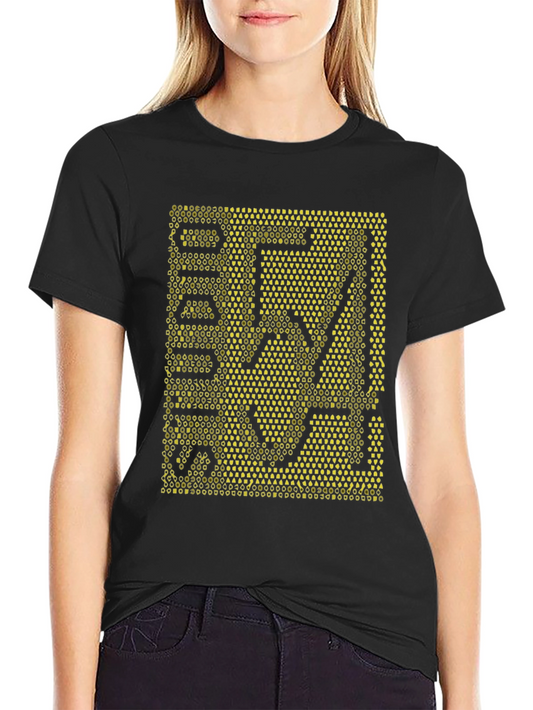 Abstract Graphic Tee - Stylish Black T-Shirt for Men