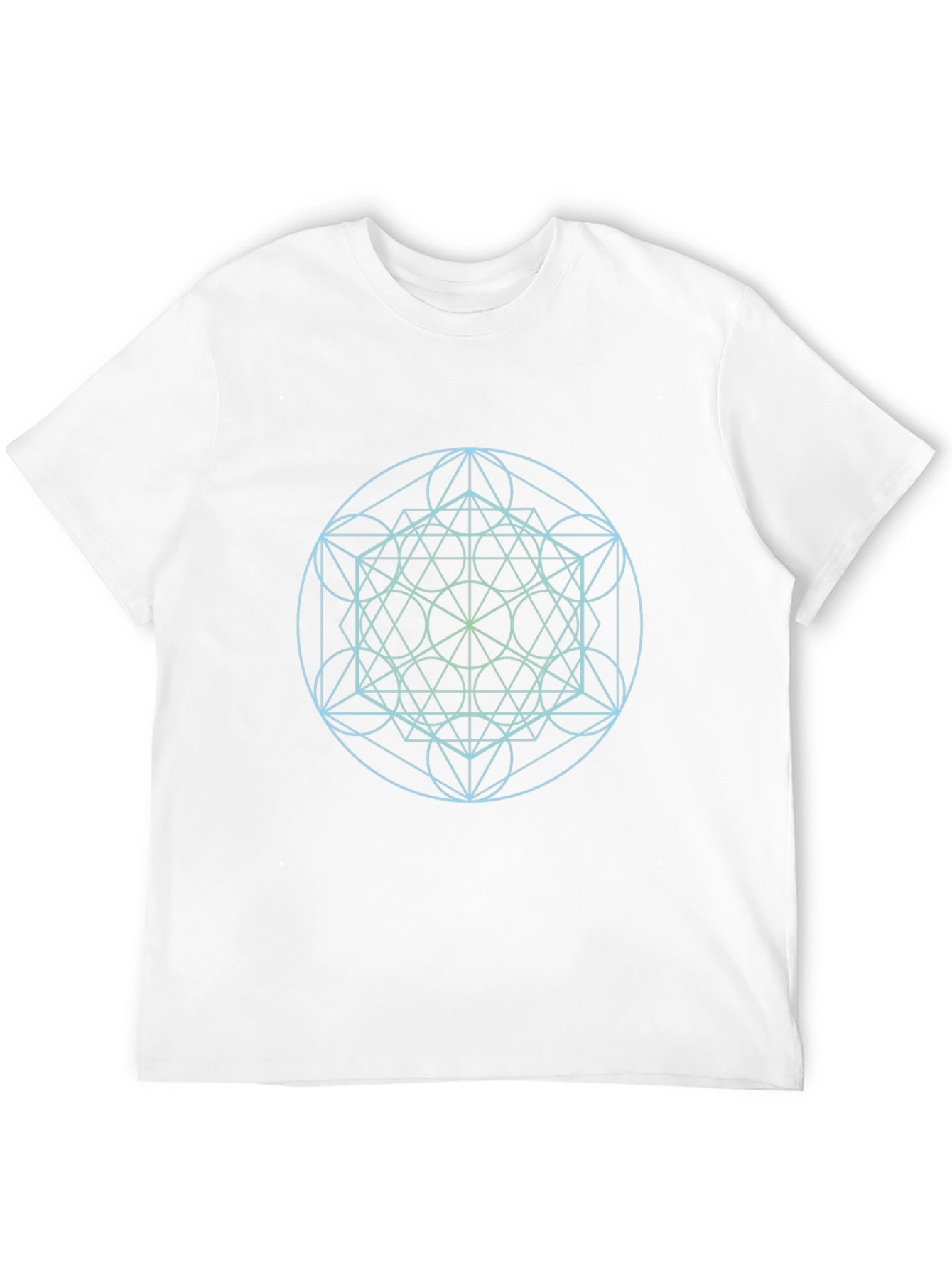Geometric Print Black T-Shirt