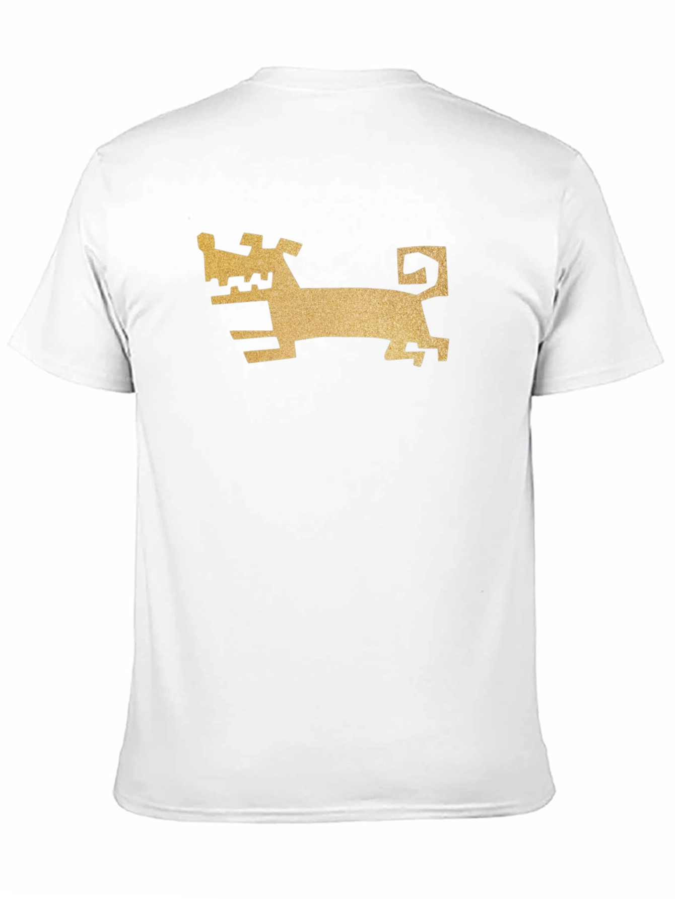 Abstract Dog Graphic Black T-Shirt