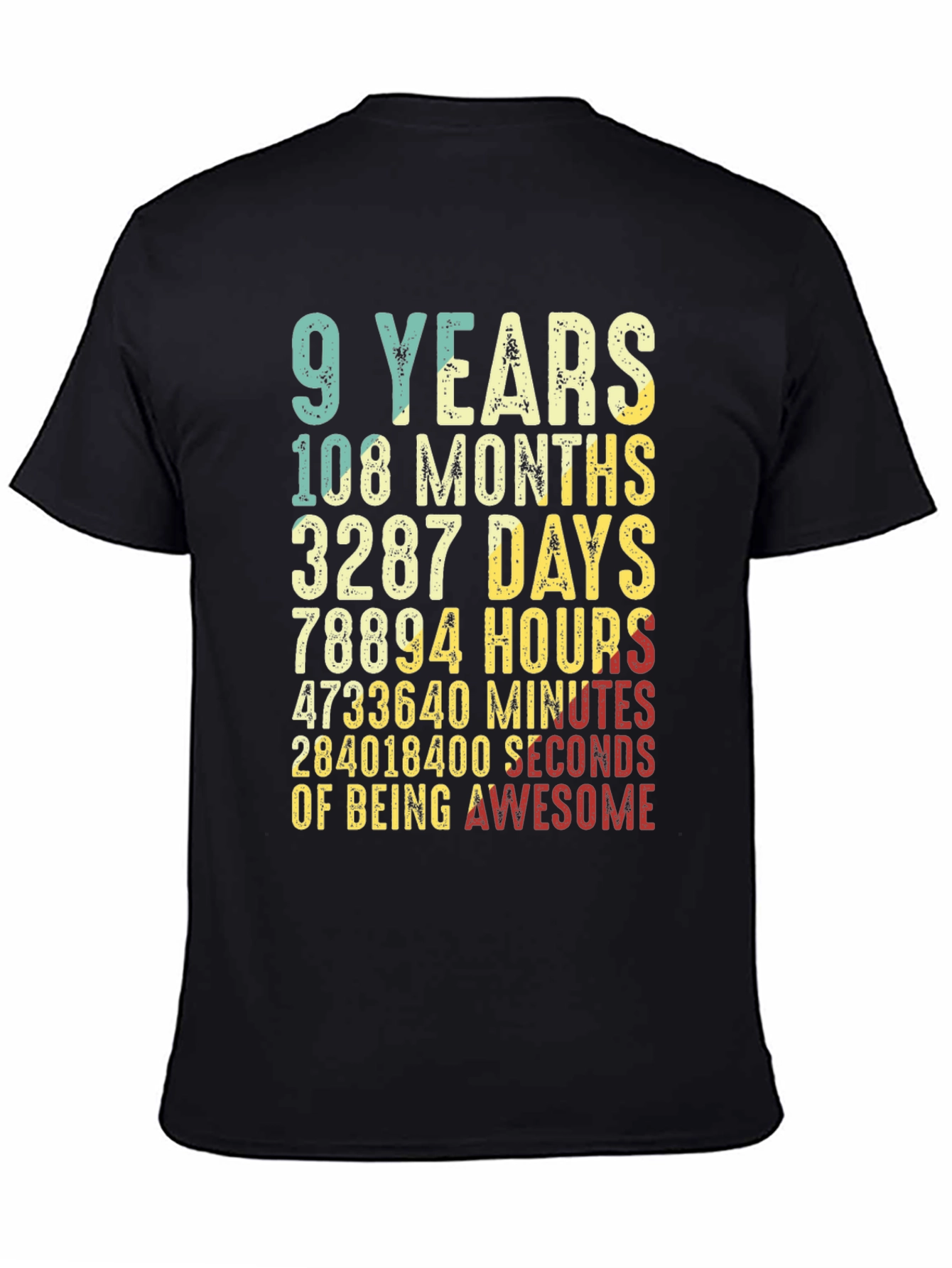 9th Birthday Awesome T-Shirt