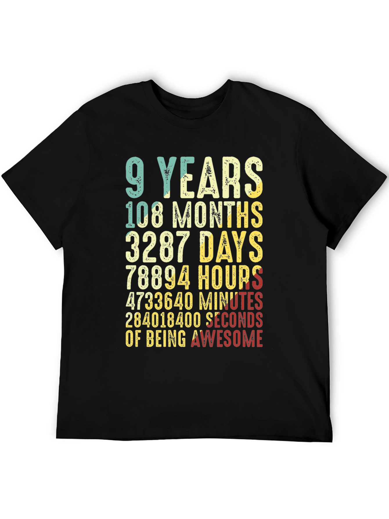 9th Birthday Awesome T-Shirt