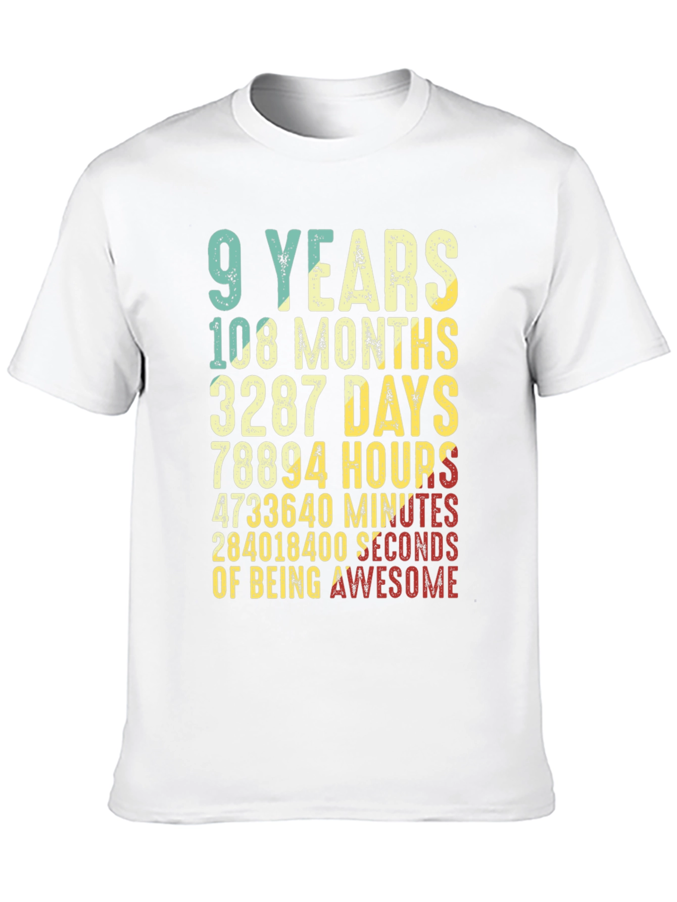 9th Birthday Awesome T-Shirt