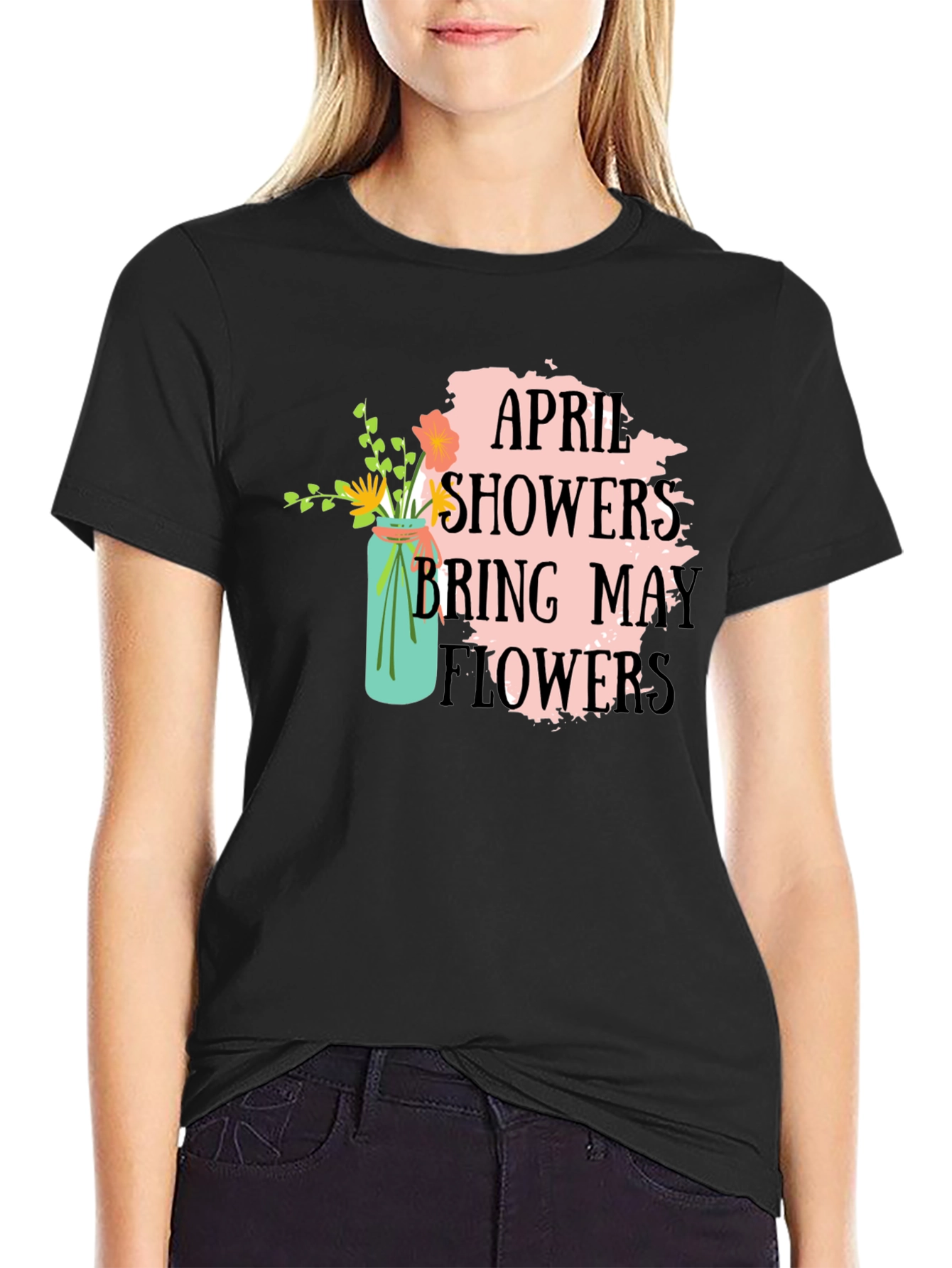 April Showers Bring May Flowers Graphic Tee