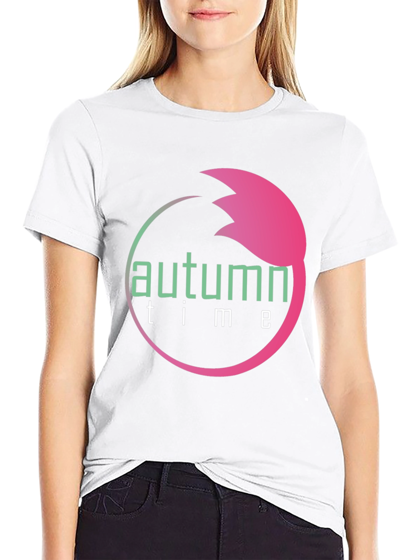 Autumn Time Black T-Shirt