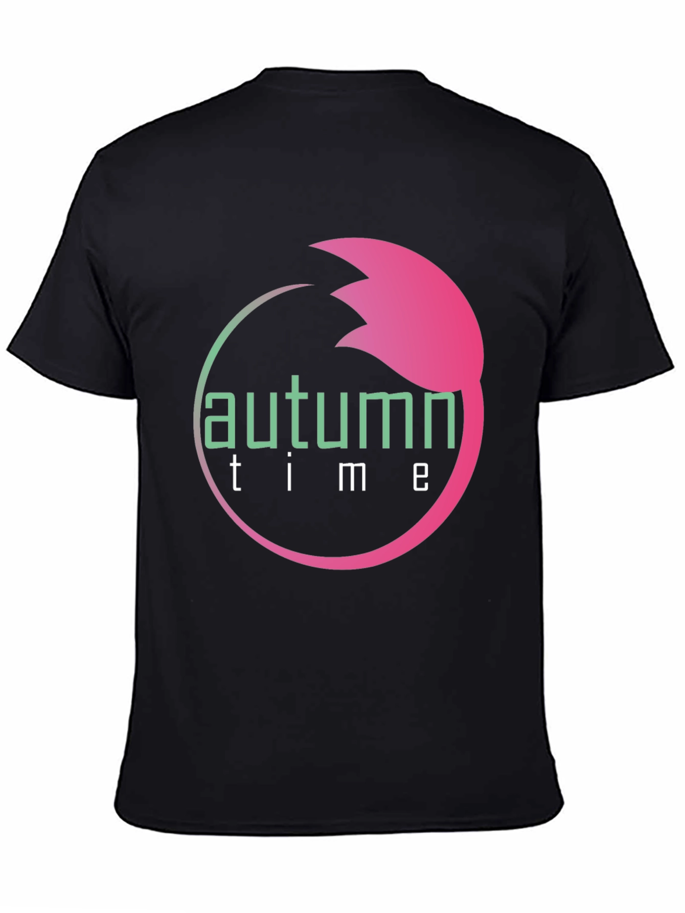 Autumn Time Black T-Shirt
