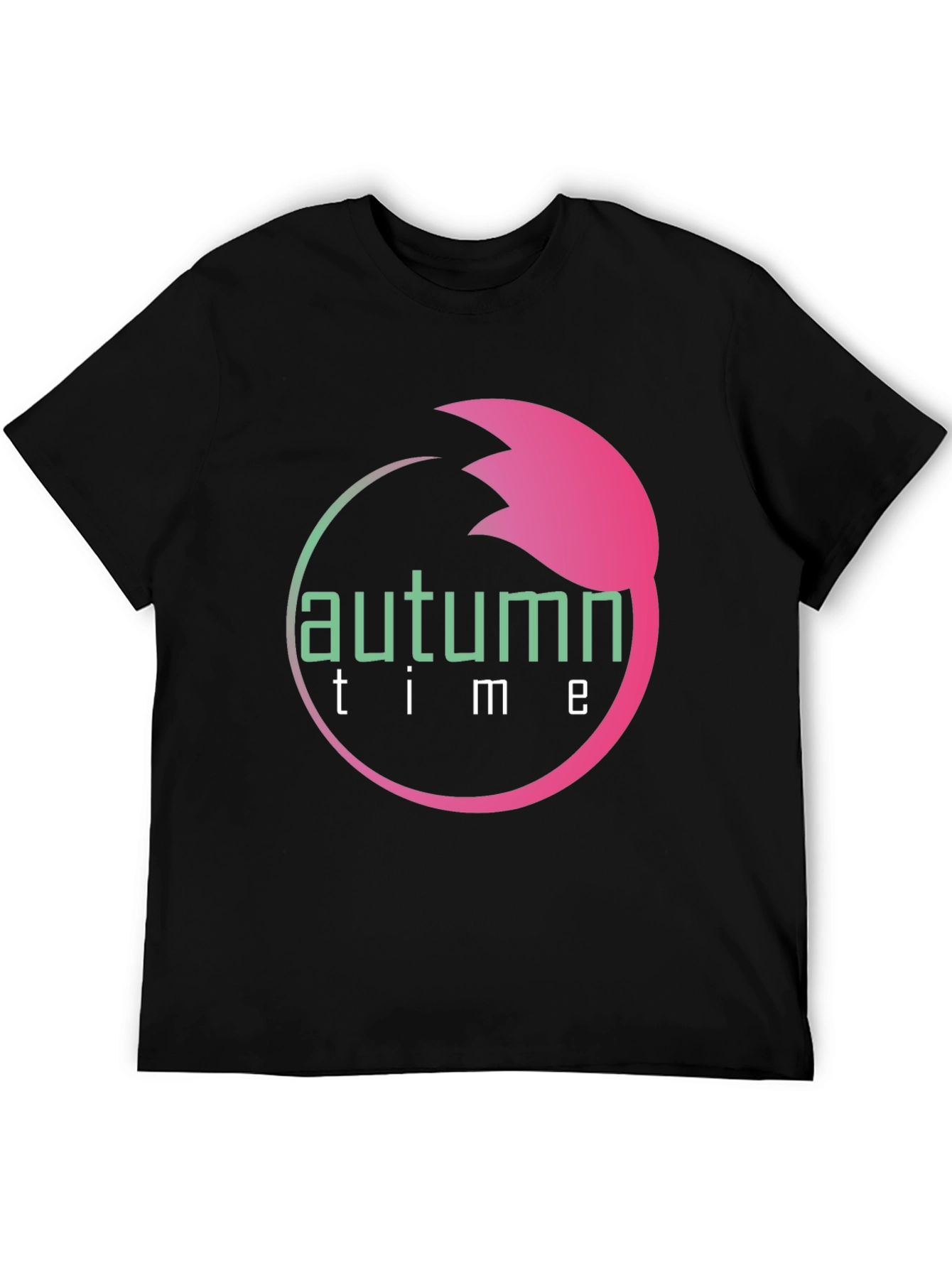 Autumn Time Black T-Shirt