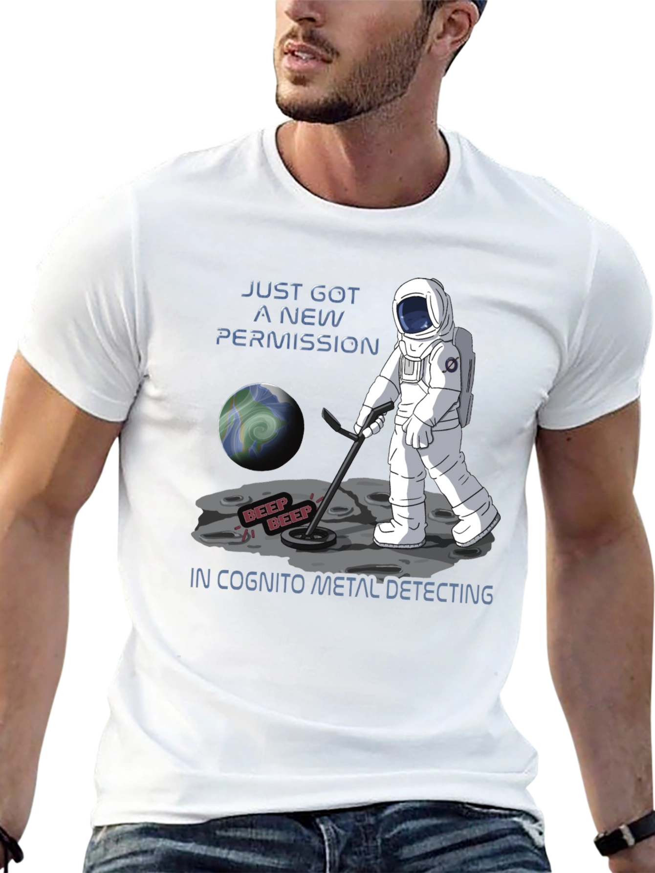 Astronaut Metal Detecting T-Shirt