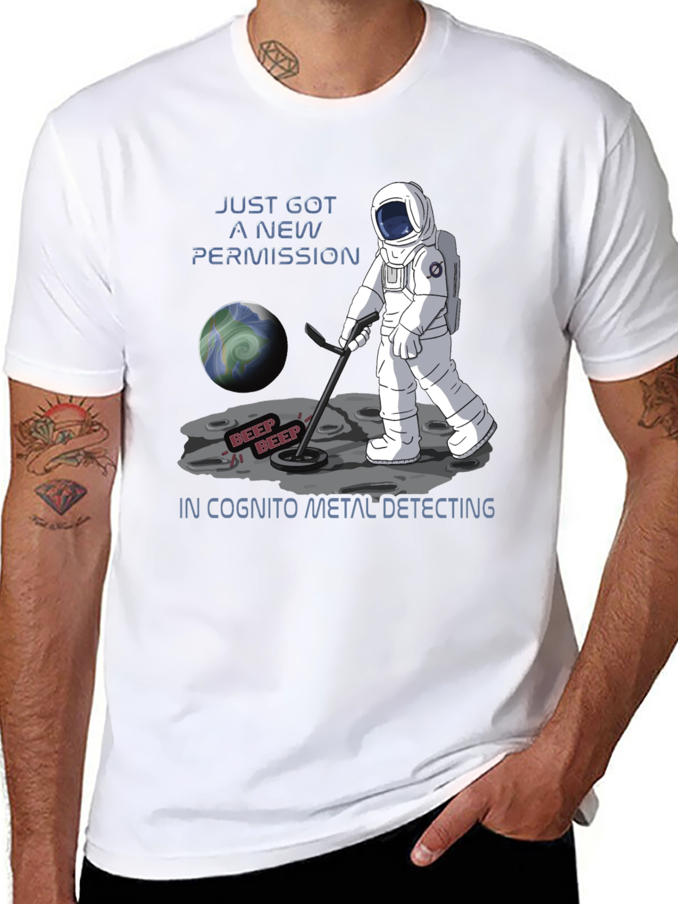 Astronaut Metal Detecting T-Shirt
