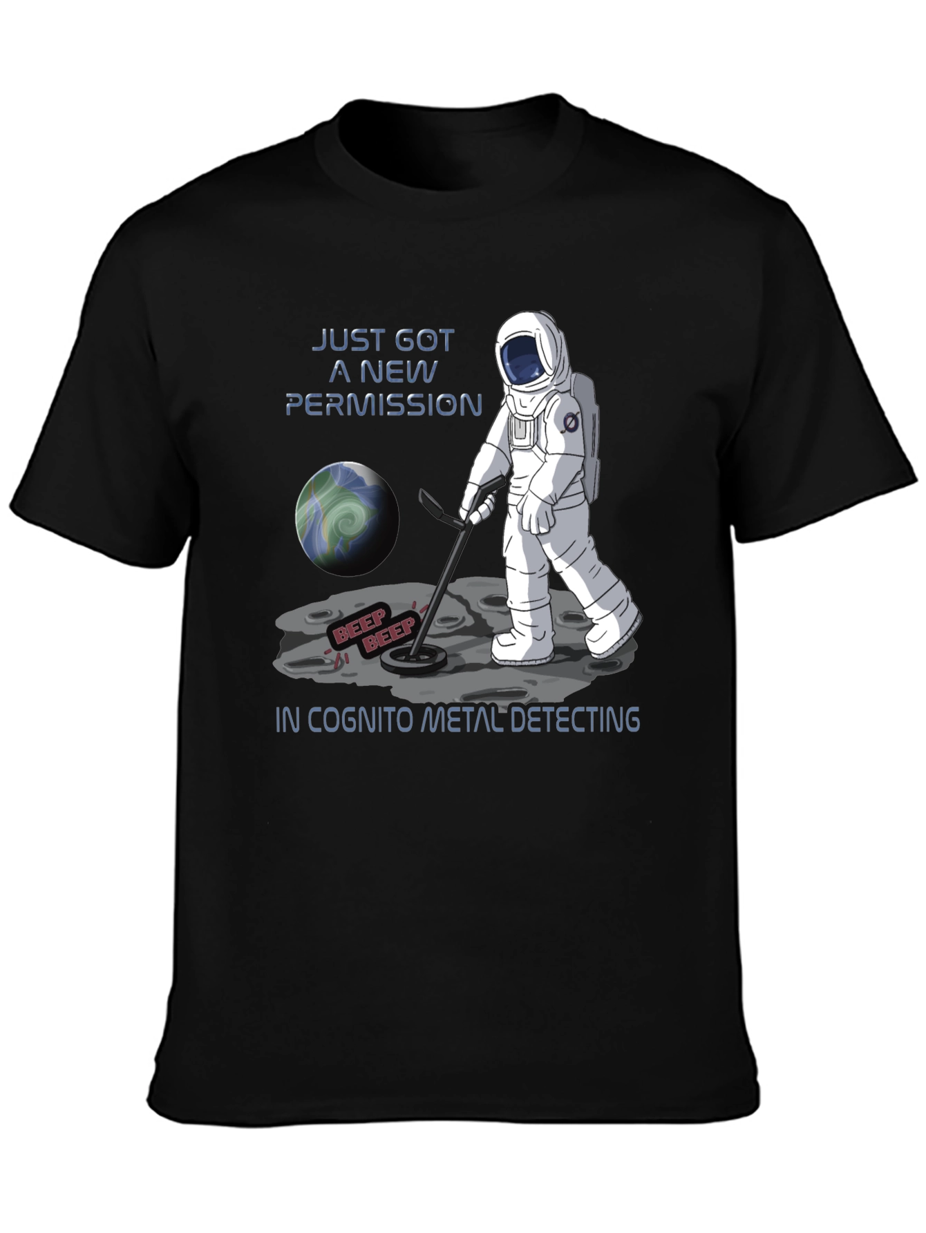 Astronaut Metal Detecting T-Shirt
