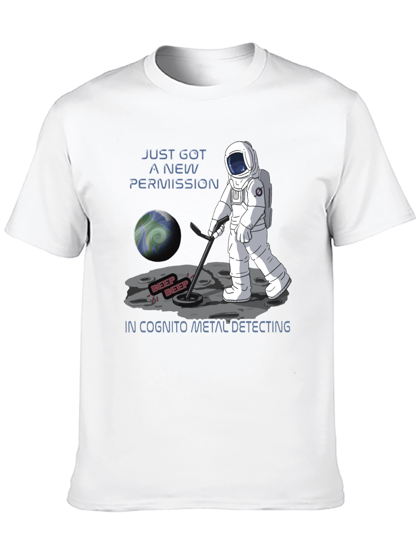 Astronaut Metal Detecting T-Shirt