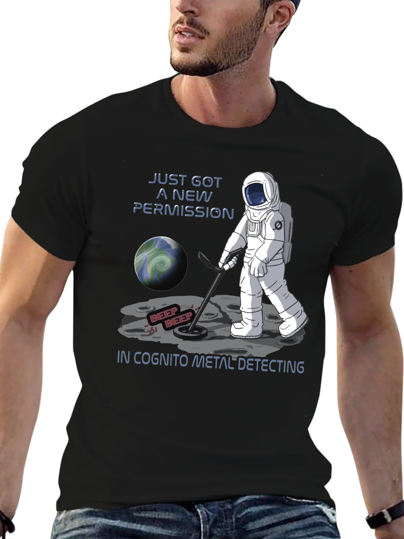 Astronaut Metal Detecting T-Shirt