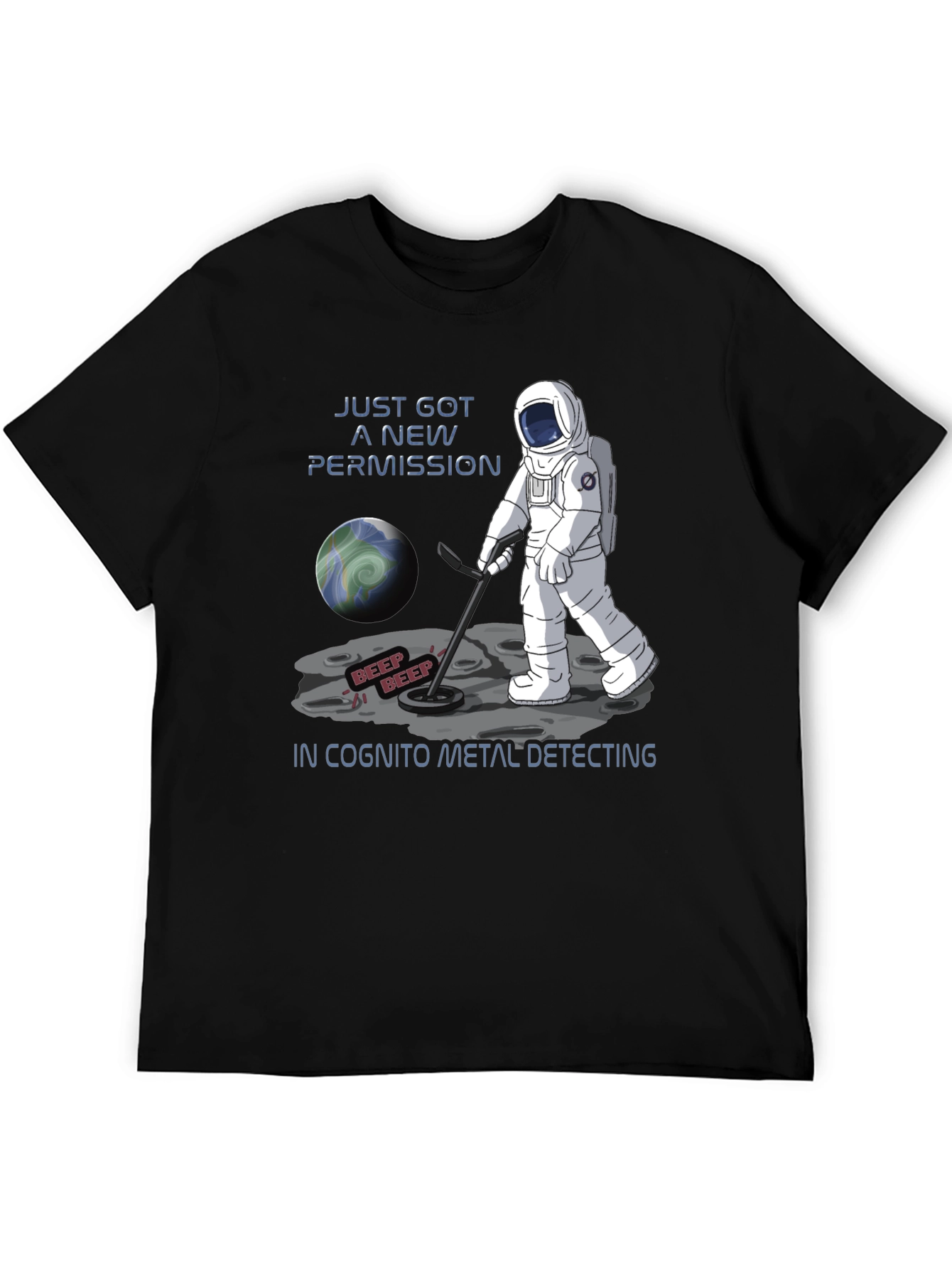 Astronaut Metal Detecting T-Shirt