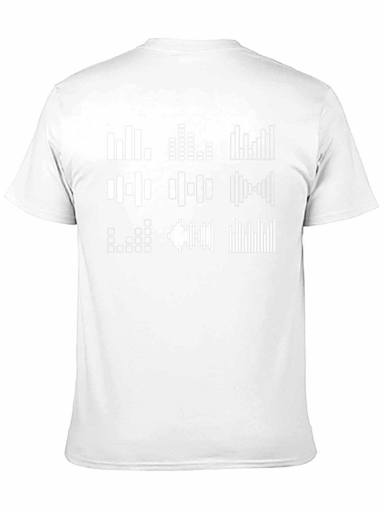 Audio Spectrum Graphic T-Shirt - Black Cotton Tee