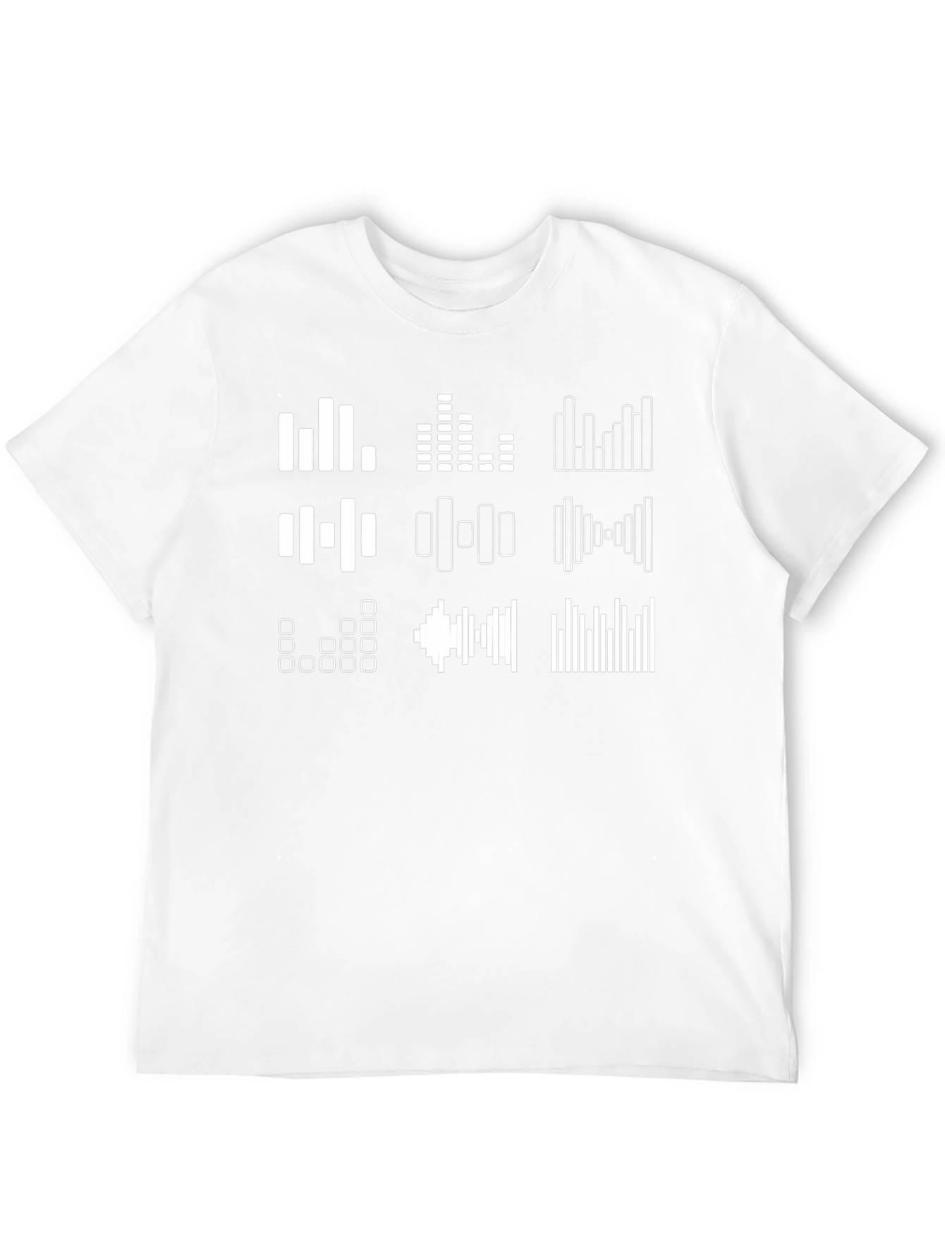 Audio Spectrum Graphic T-Shirt - Black Cotton Tee