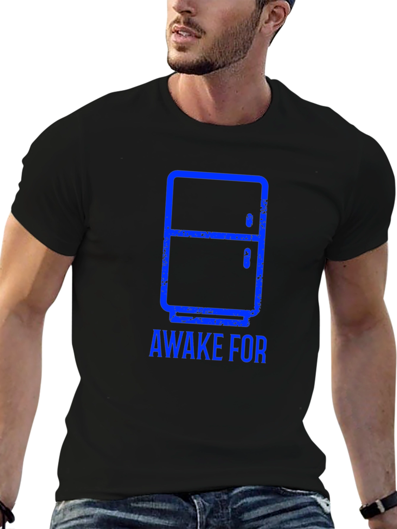 Awake For The Fridge Black T-Shirt