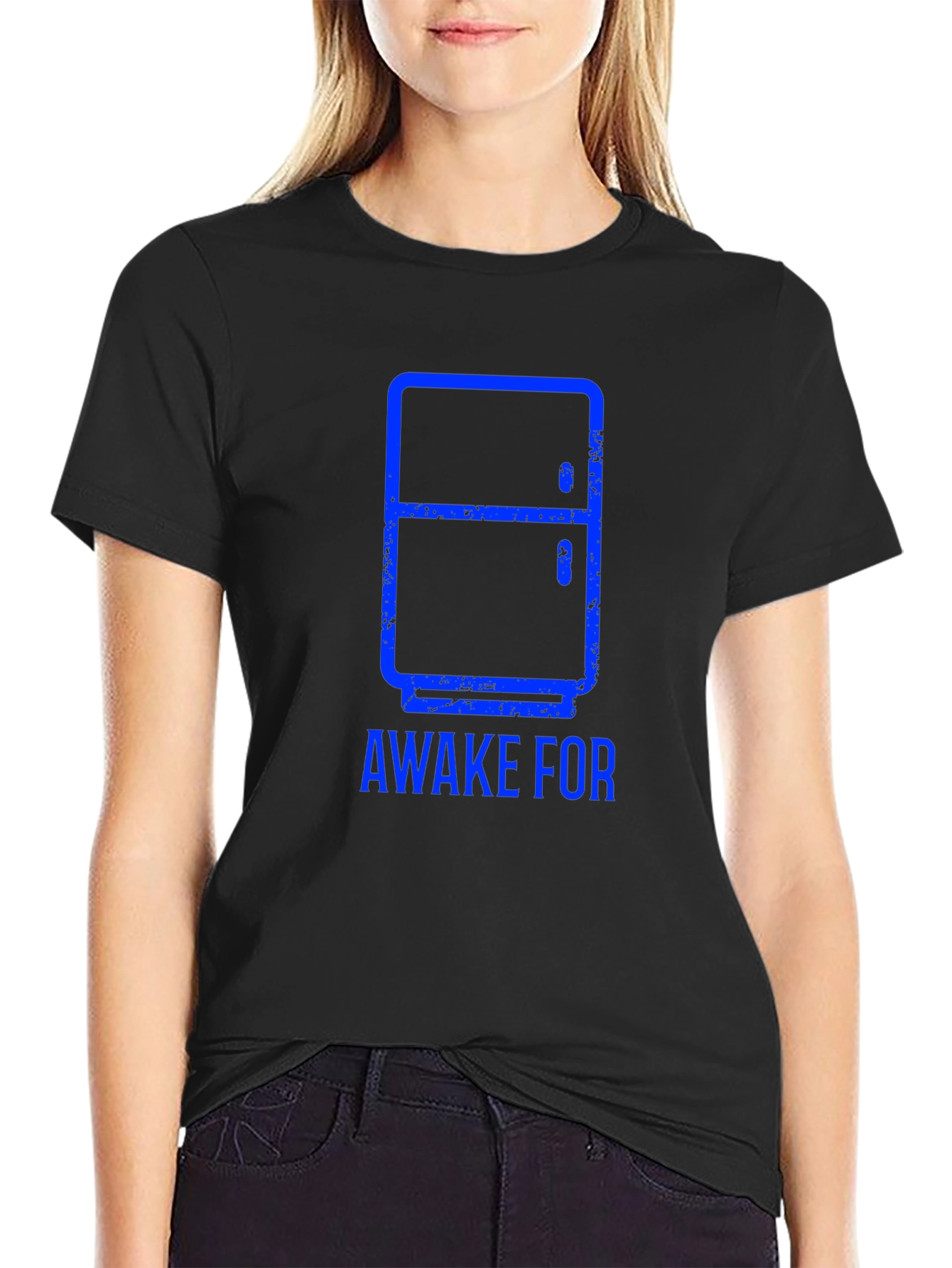 Awake For The Fridge Black T-Shirt