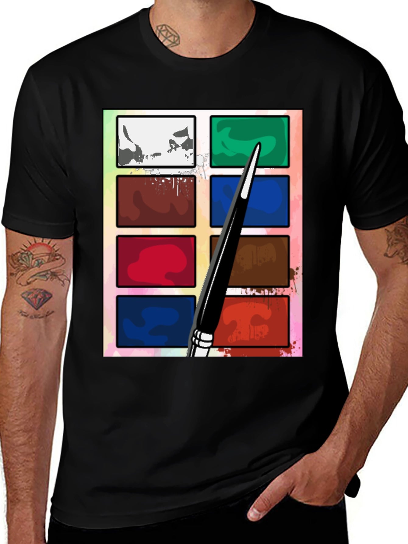 Artist Paint Palette T-Shirt - Creative Style