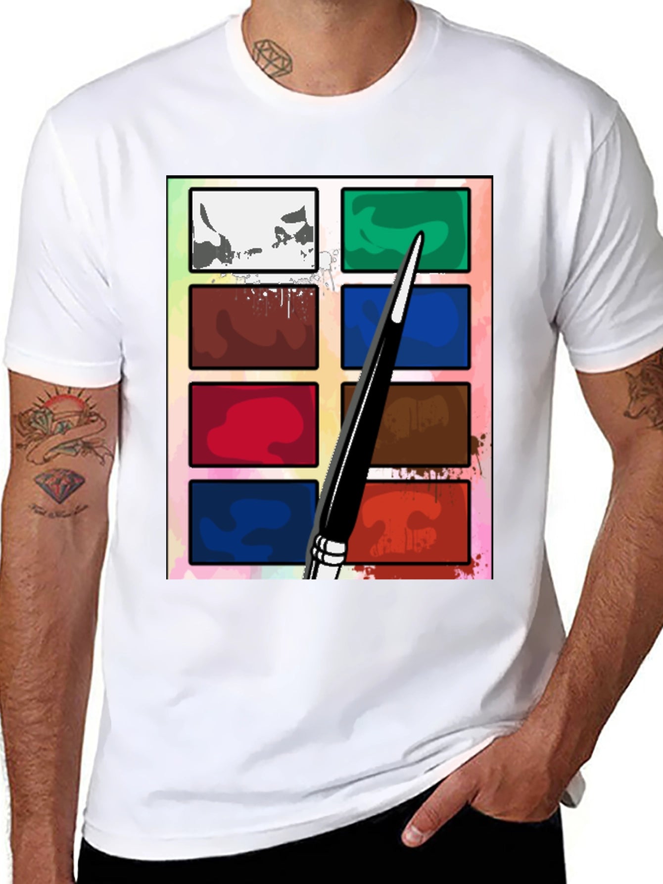 Artist Paint Palette T-Shirt - Creative Style