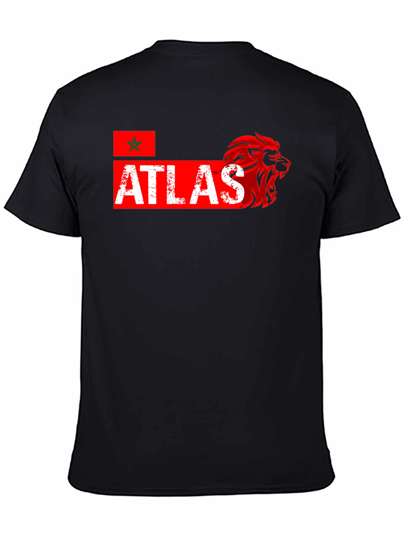 Atlas Lion Graphic Tee - Moroccan Pride