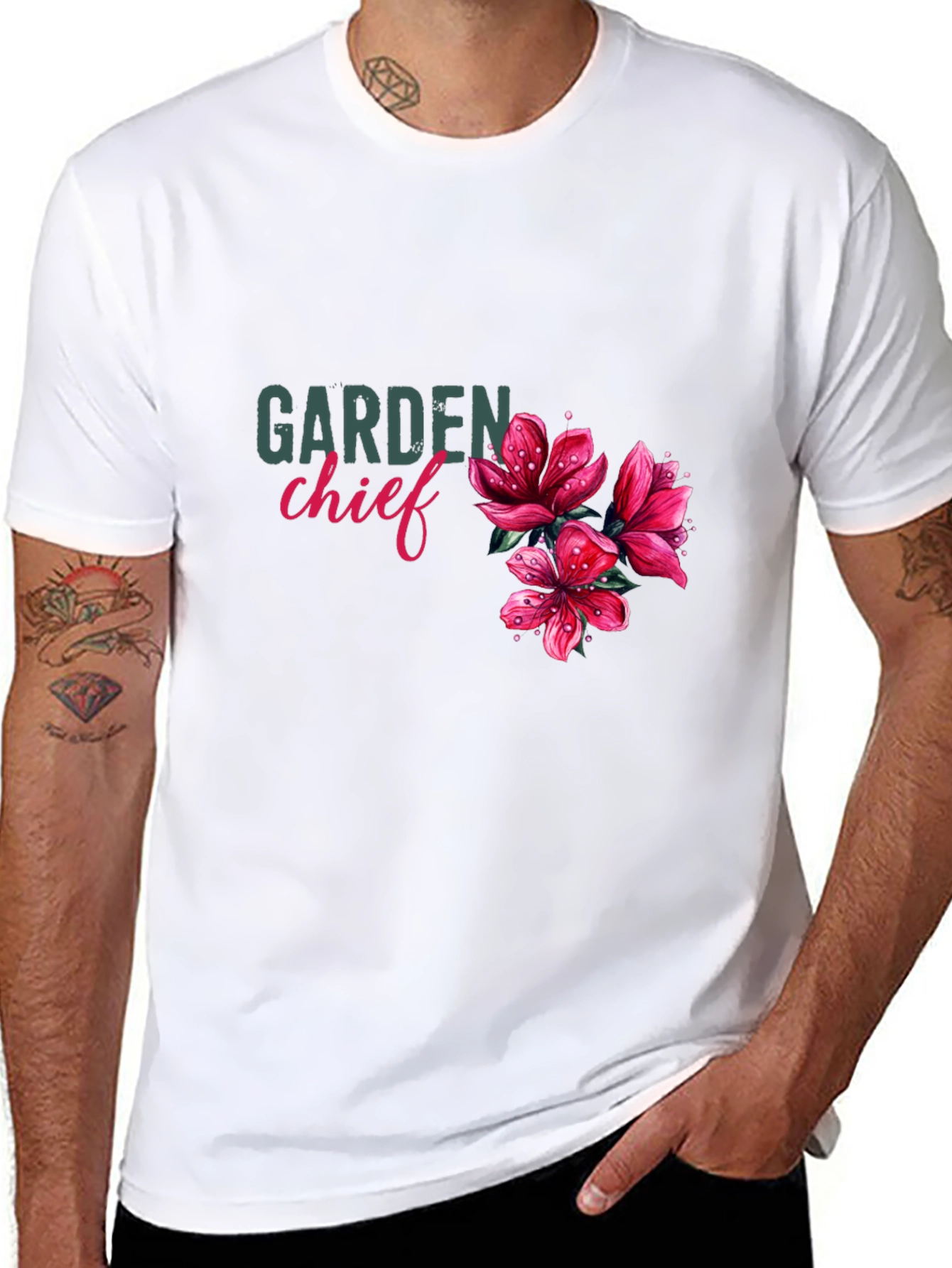 Garden Chief T-Shirt - Floral Design