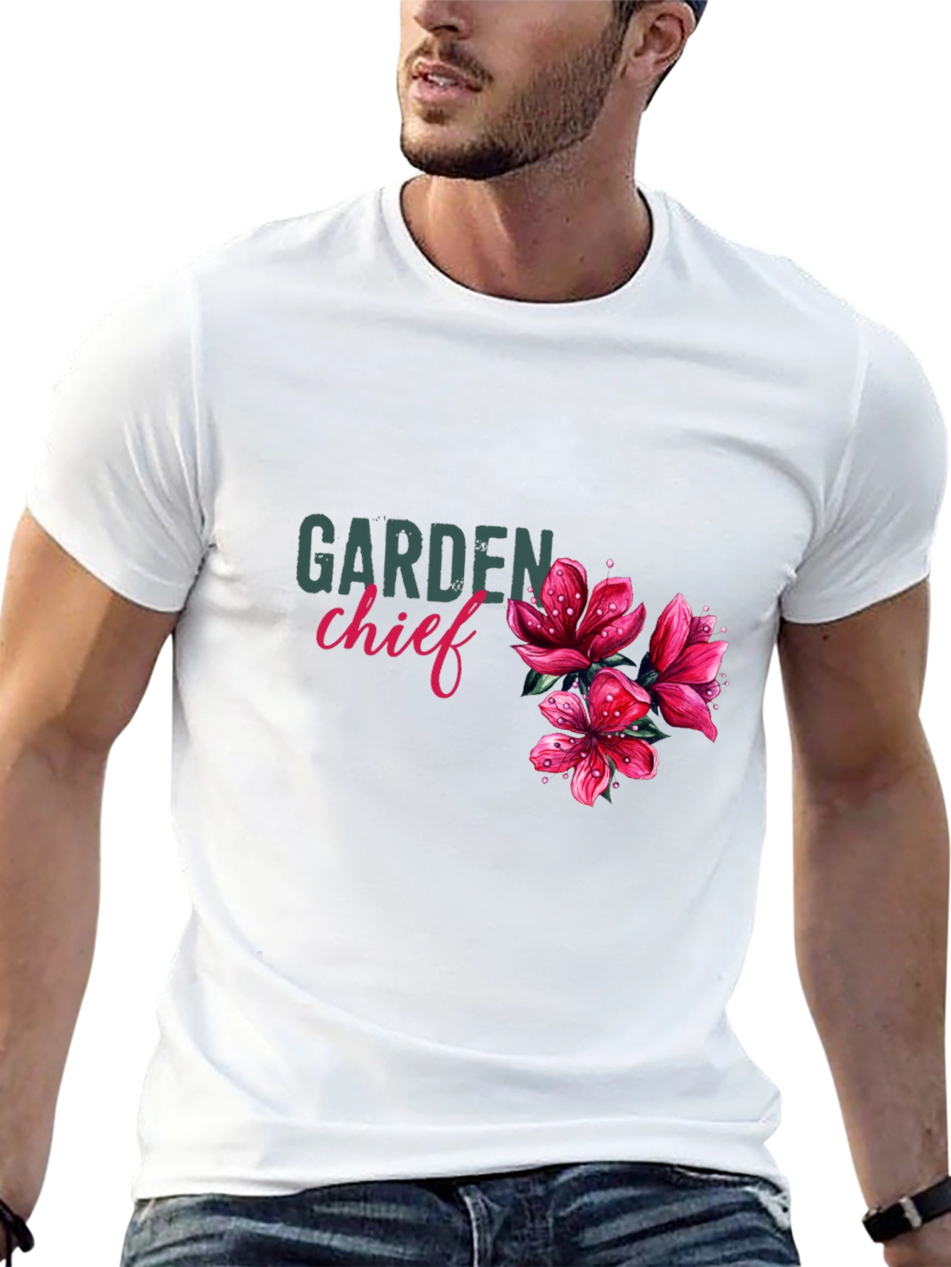 Garden Chief T-Shirt - Floral Design
