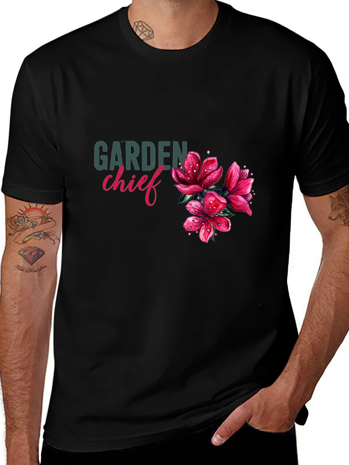 Garden Chief T-Shirt - Floral Design
