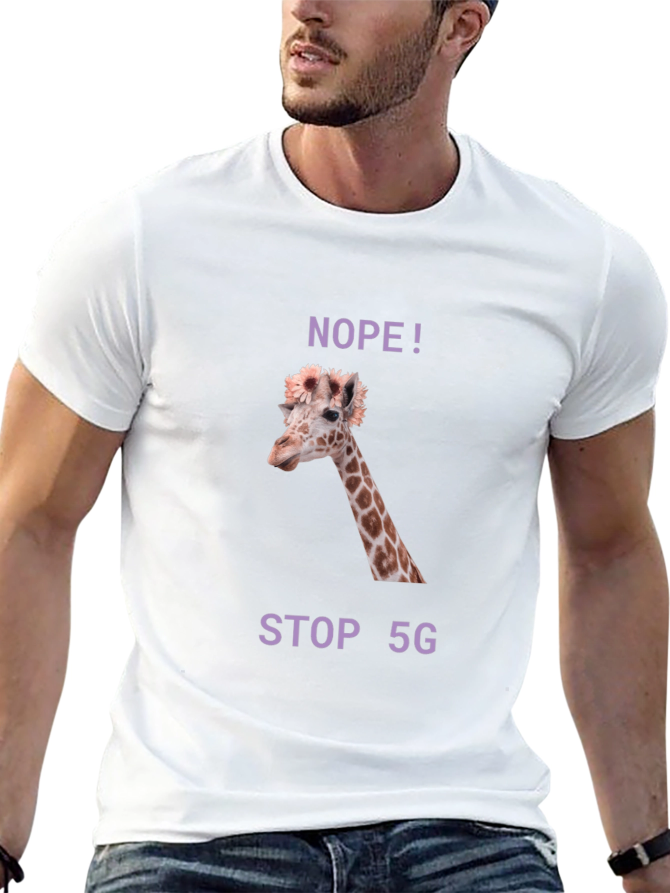 Giraffe NOPE! STOP 5G T-Shirt