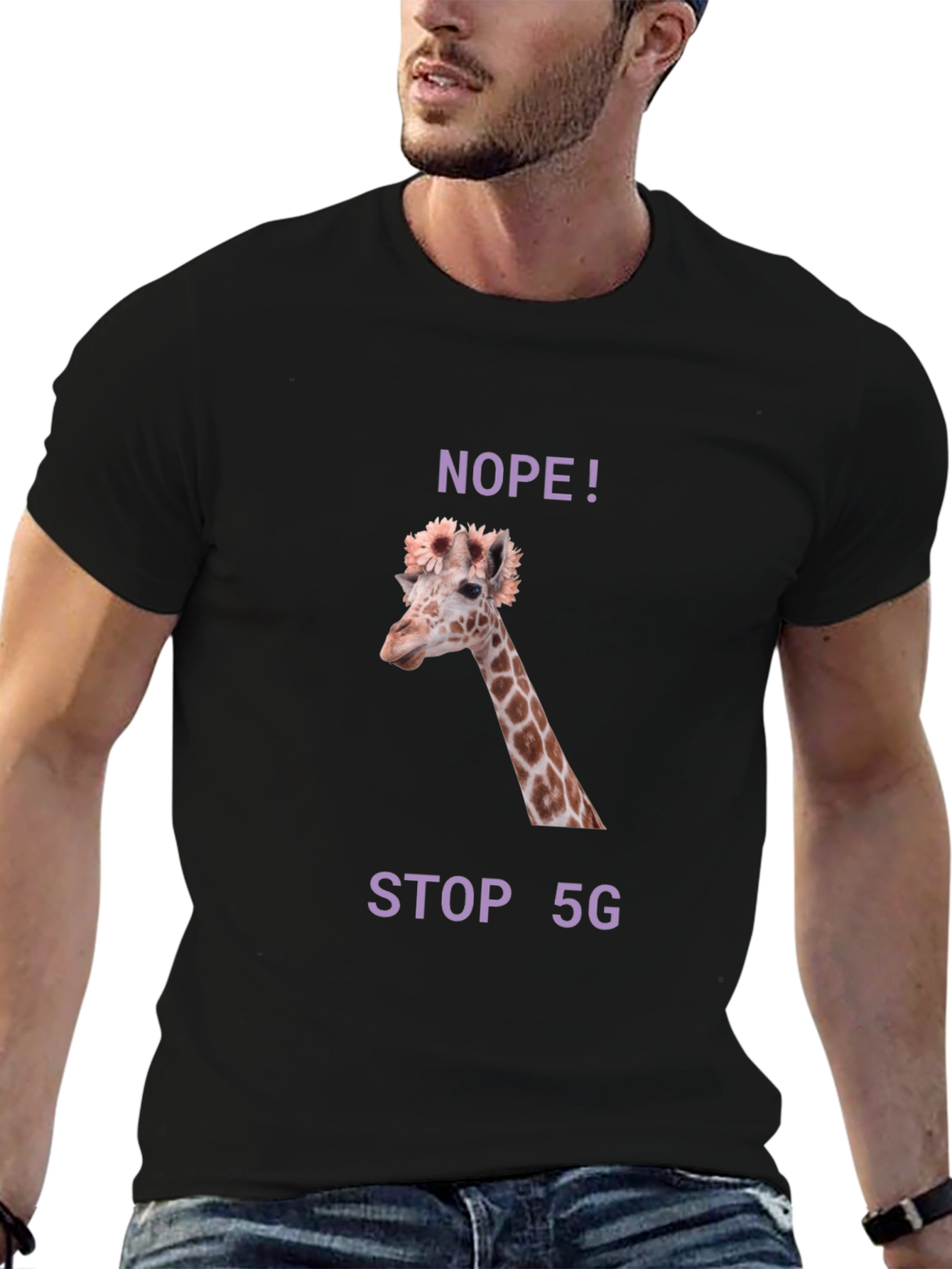 Giraffe NOPE! STOP 5G T-Shirt