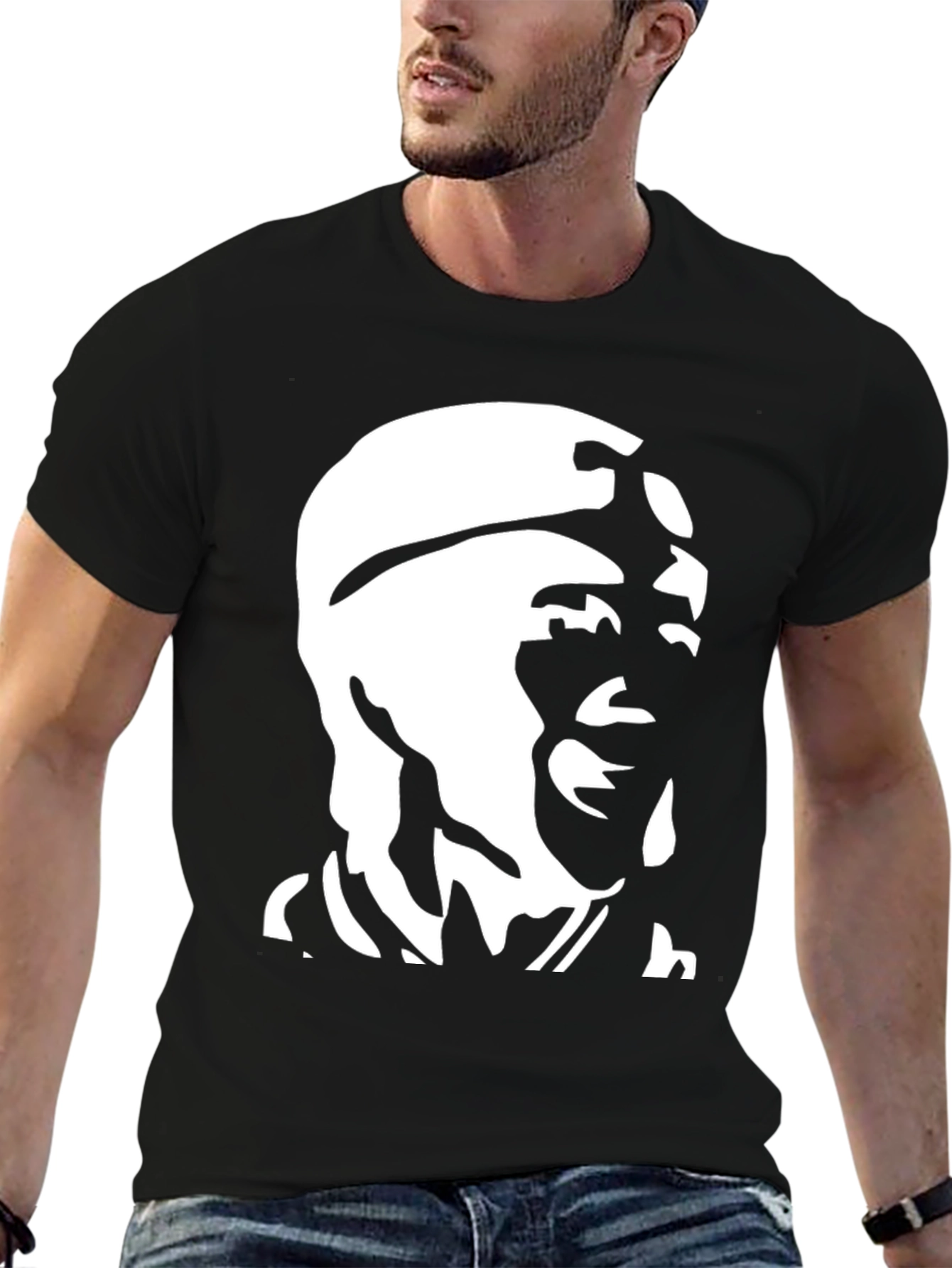 Abstract Portrait Graphic T-Shirt