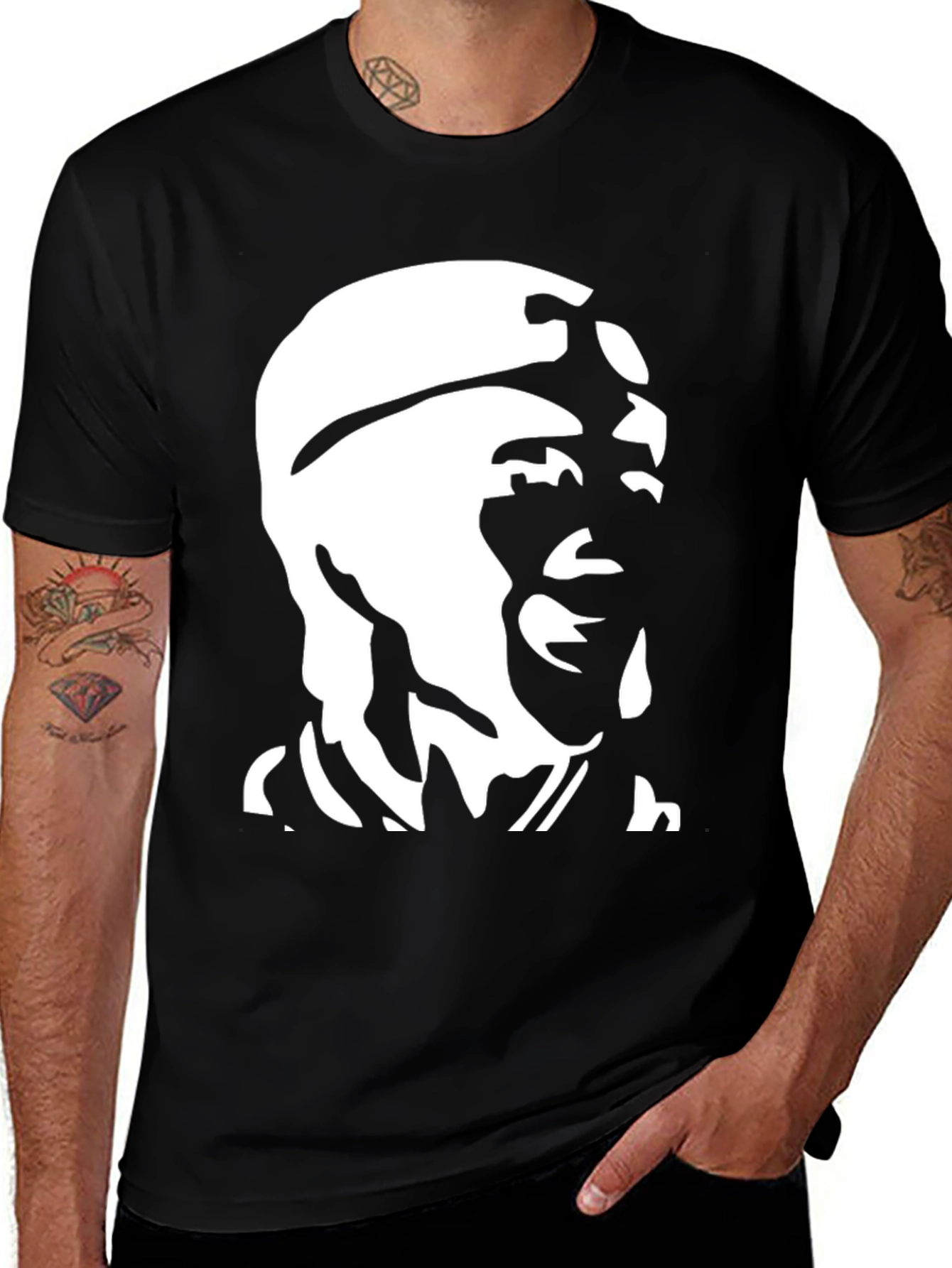 Abstract Portrait Graphic T-Shirt