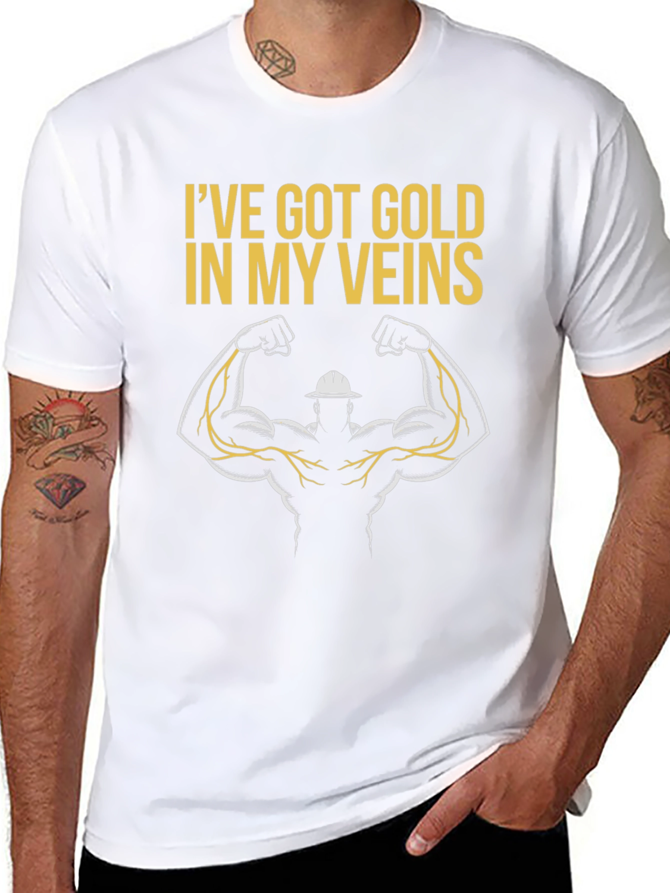 Gold Veins Graphic T-Shirt
