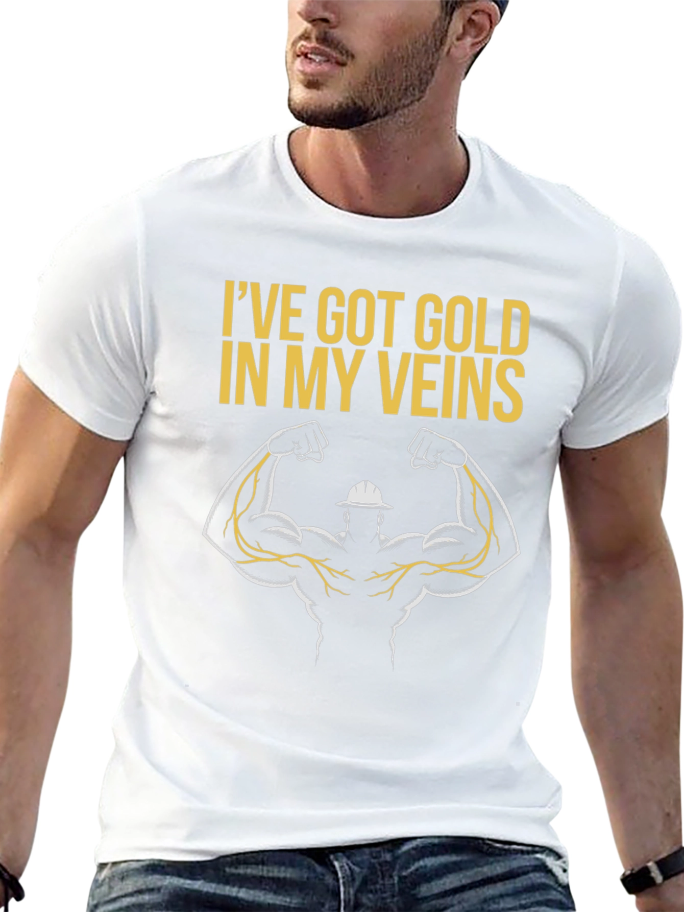 Gold Veins Graphic T-Shirt