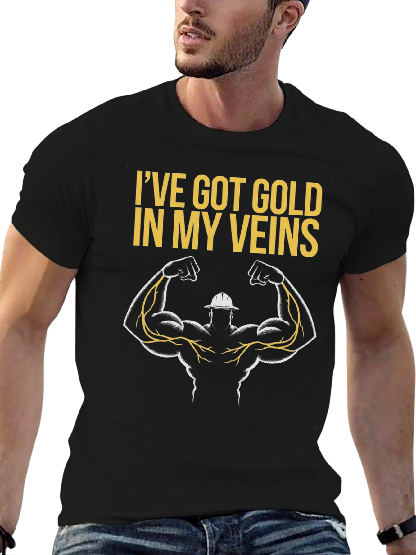 Gold Veins Graphic T-Shirt