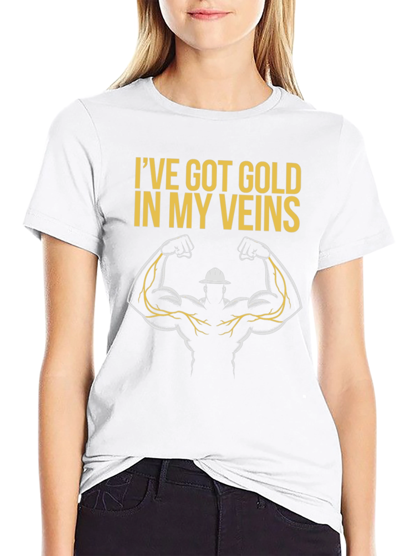 Gold Veins Graphic T-Shirt