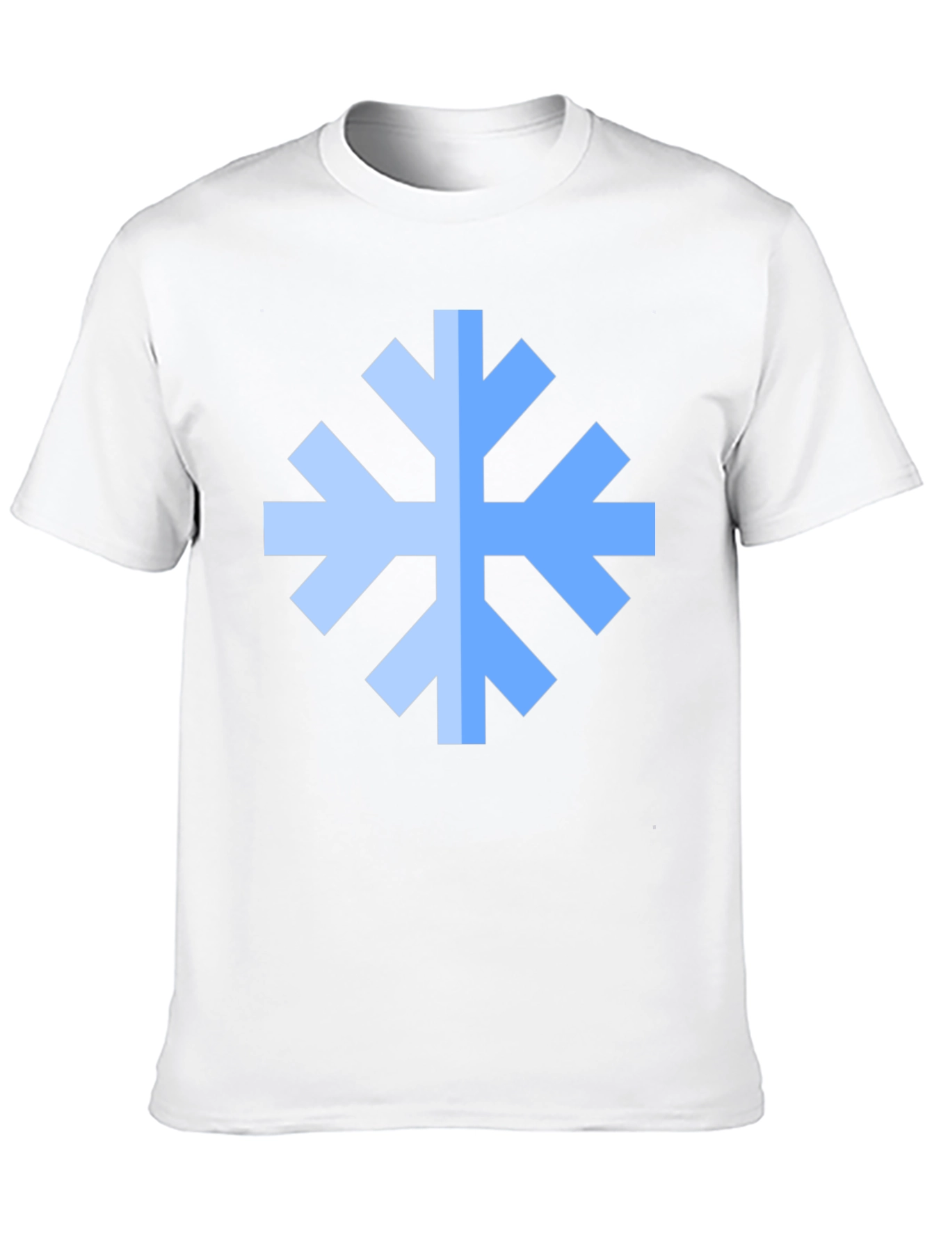 Geometric Snowflake Black T-Shirt