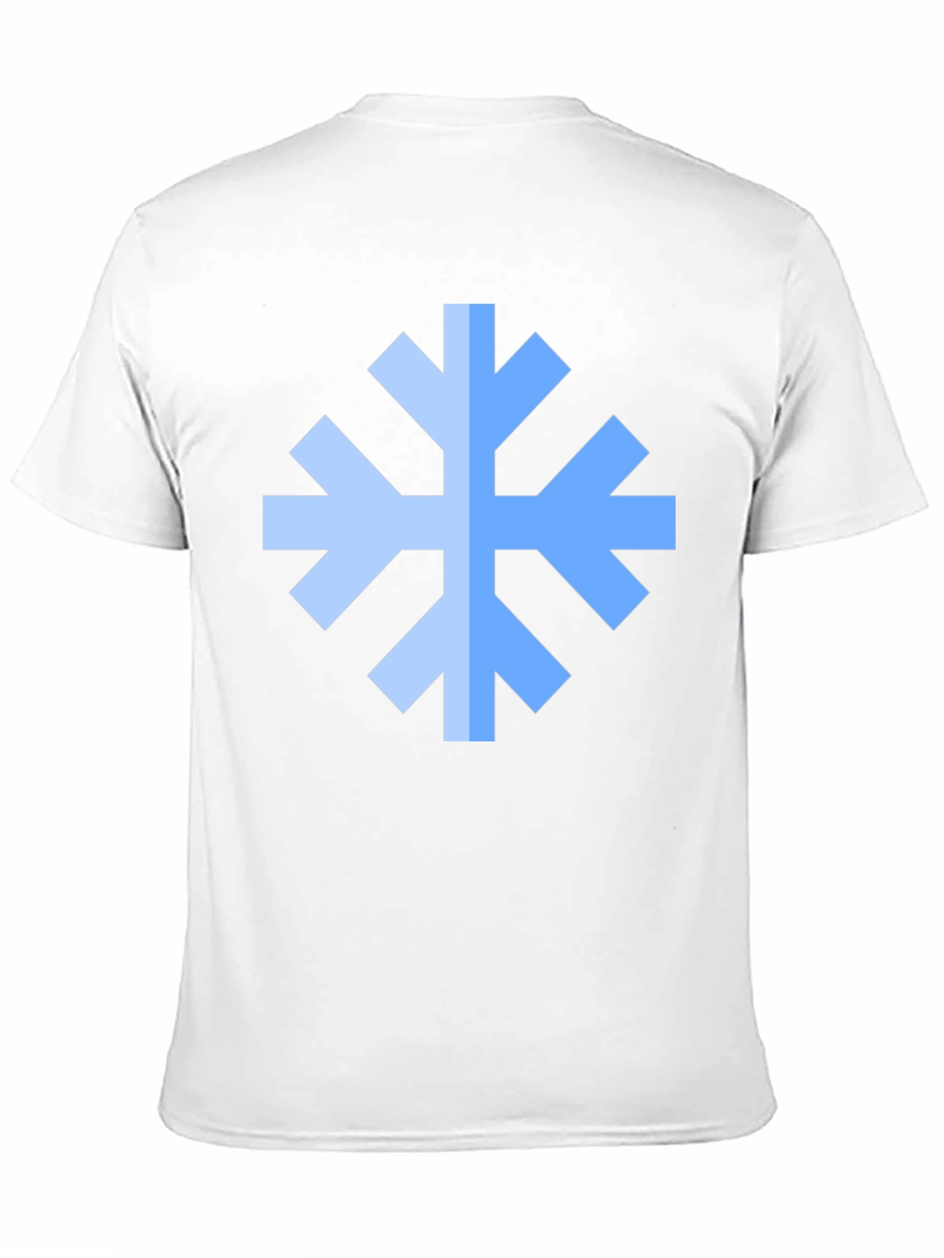 Geometric Snowflake Black T-Shirt