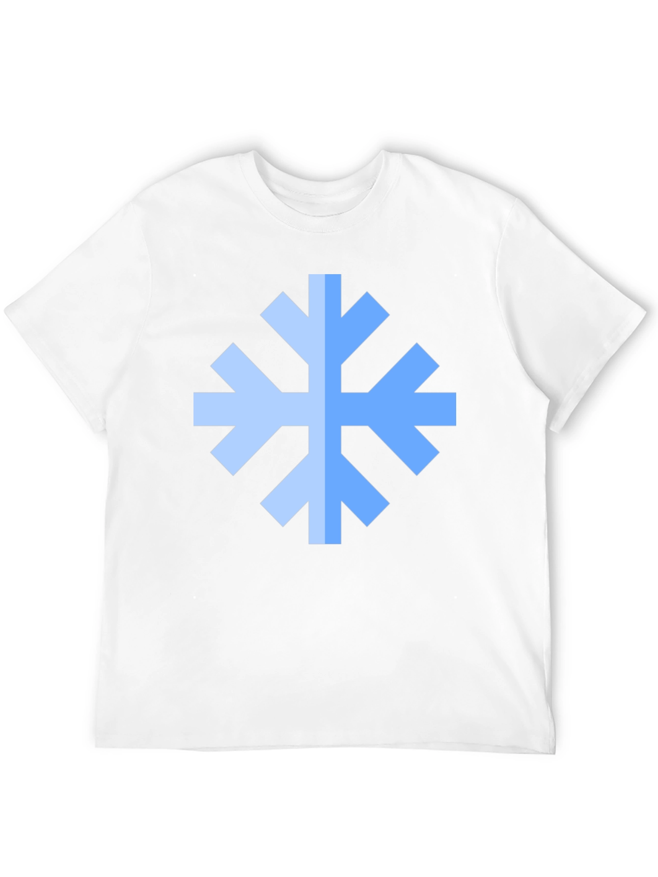 Geometric Snowflake Black T-Shirt