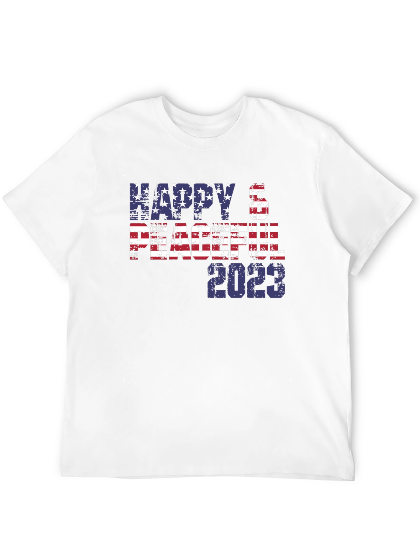 Happy & Peaceful 2023 Patriotic T-Shirt