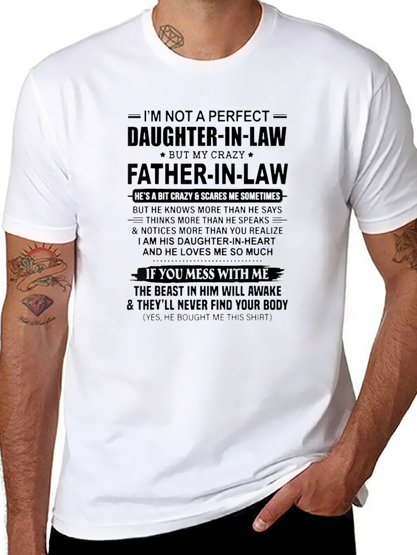 Crazy Father-in-Law T-Shirt: Daughter-in-Heart