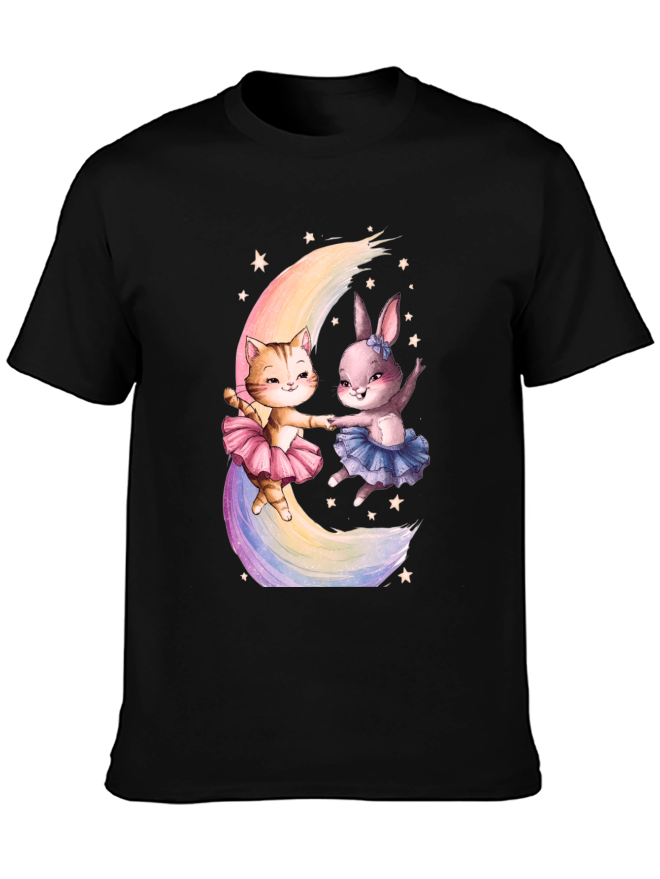 Ballerina Cat & Rabbit T-Shirt
