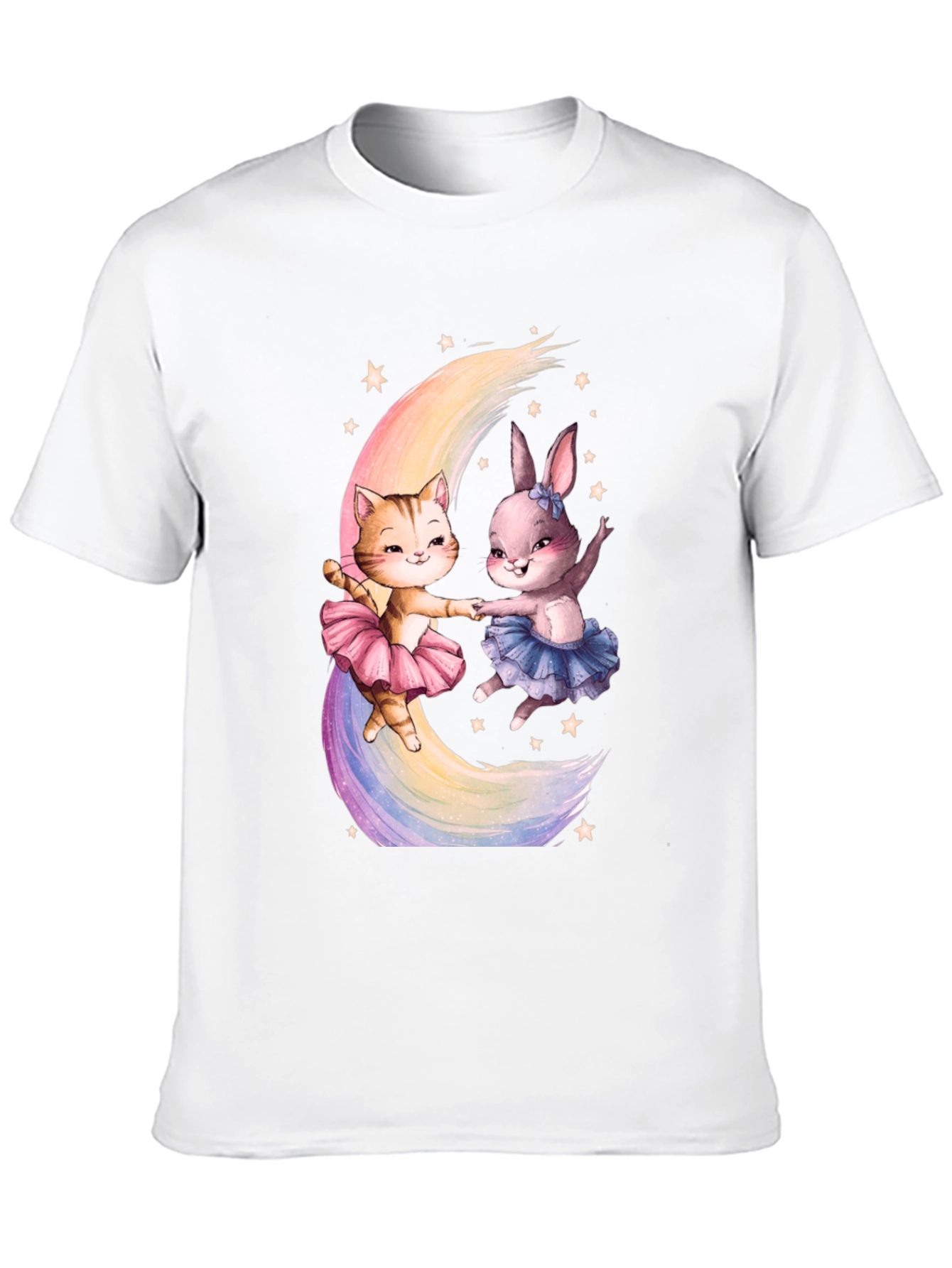 Ballerina Cat & Rabbit T-Shirt