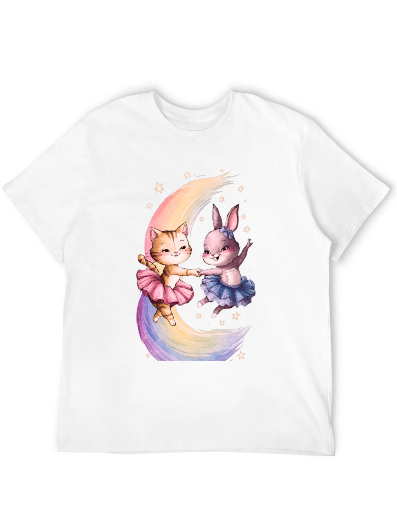 Ballerina Cat & Rabbit T-Shirt